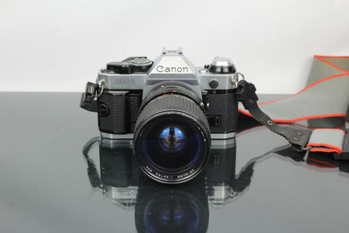 Canon AE-1 Program + Tokina AT-X 28-85mm Canon FD mount lens