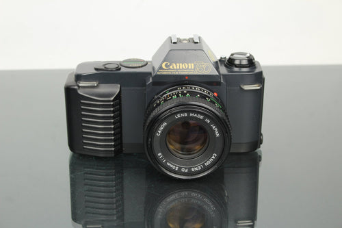 Canon T50 + 50mm 1.8 FD lens - Dutch|Thrift