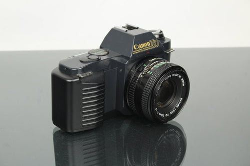 Canon T50 + 50mm 1.8 FD lens - Dutch|Thrift