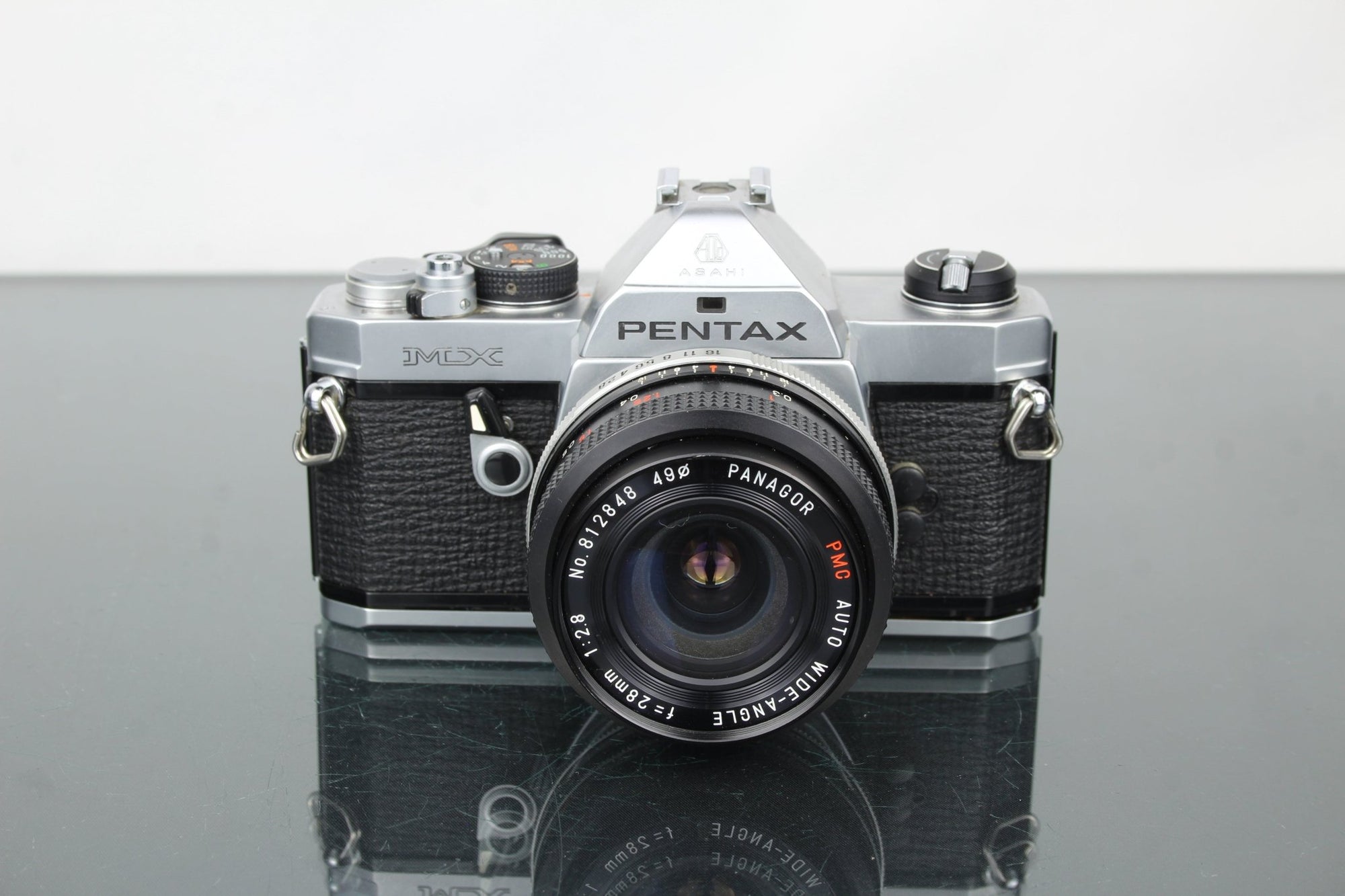 Pentax MX + Panagor 28mm 1:2.8 lens - Dutch|Thrift