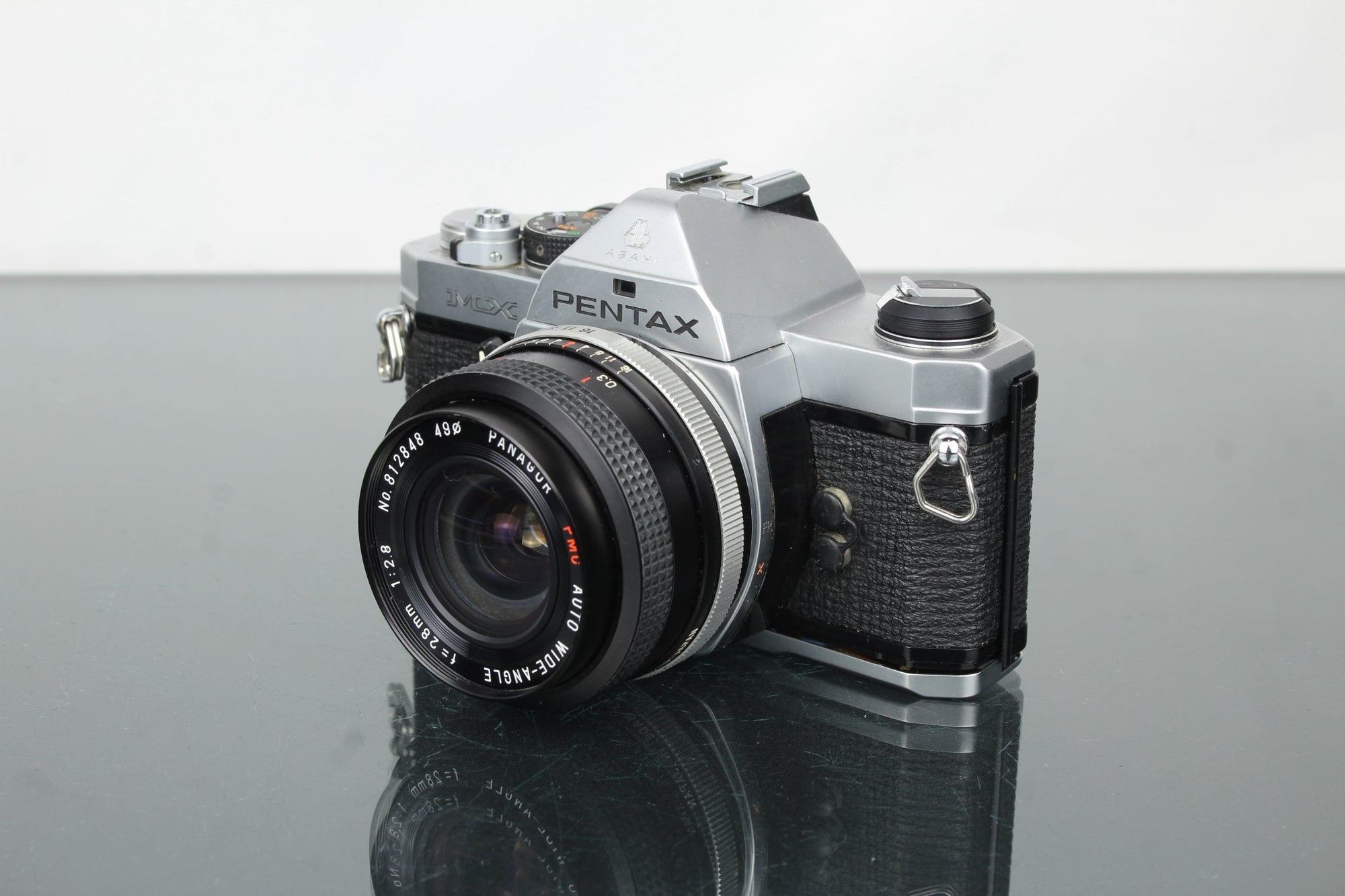 Pentax MX + Panagor 28mm 1:2.8 lens - Dutch|Thrift